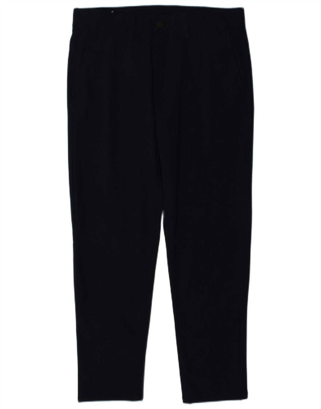 Zara Mens Slim Chino Trousers EU 40 Medium W31 L29 Navy Blue Polyester