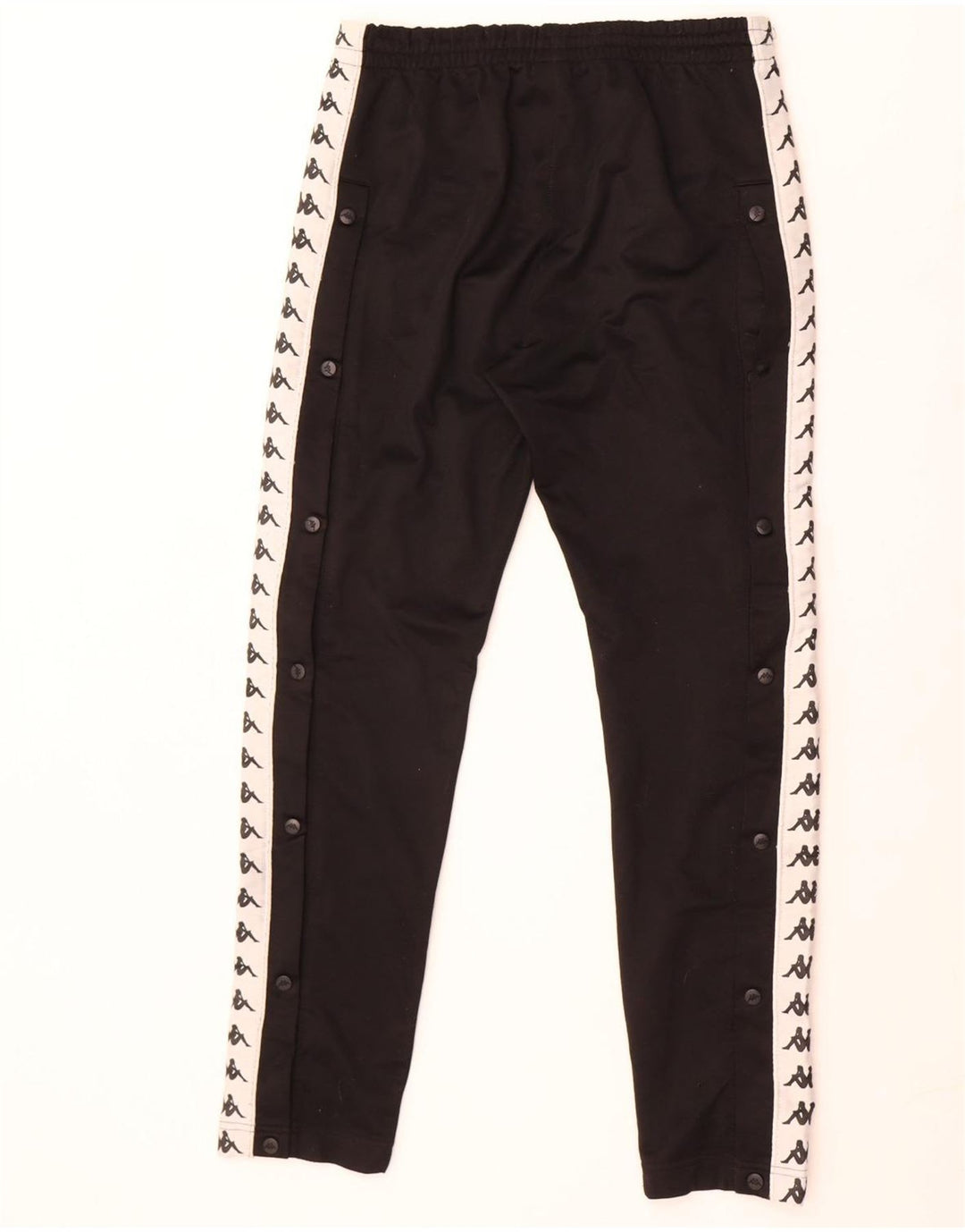 Pantaloni de trening cu grafică pentru bărbați Kappa, negru mediu, color block
