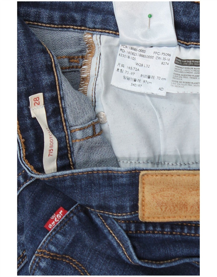 Blugi LEVI'S 715 Bootcut W28 L32 Bumbac albastru