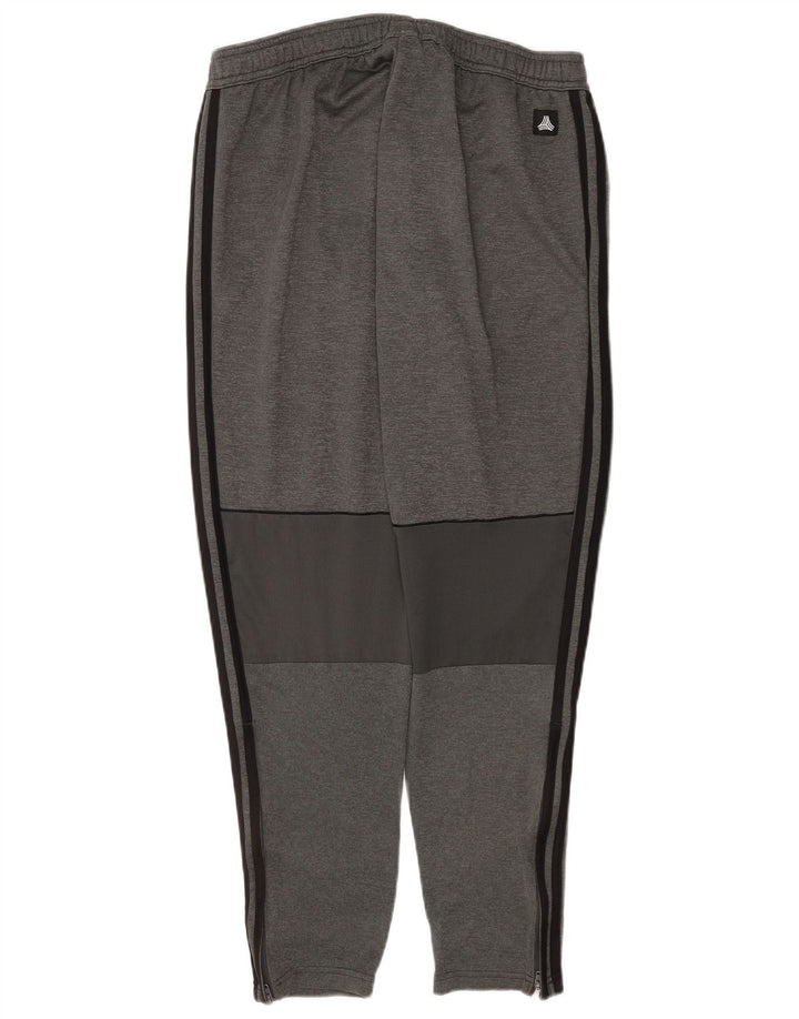 Pantaloni de trening Adidas pentru bărbați, mari, gri, poliester