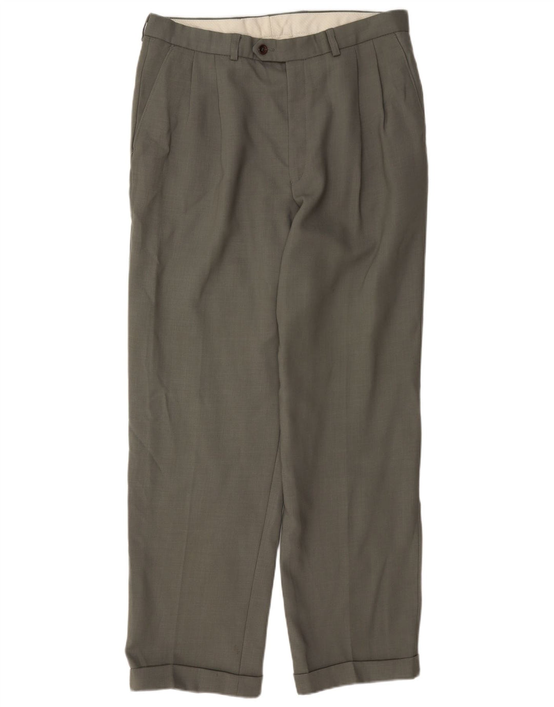 Marks & Spencer Pantaloni de costum pentru bărbați St. Michael Pegged W34 L31 Lână gri