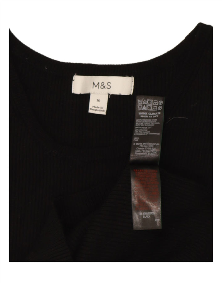Vestă Marks & Spencer pentru femei, UK 16, mare, viscoză, neagră