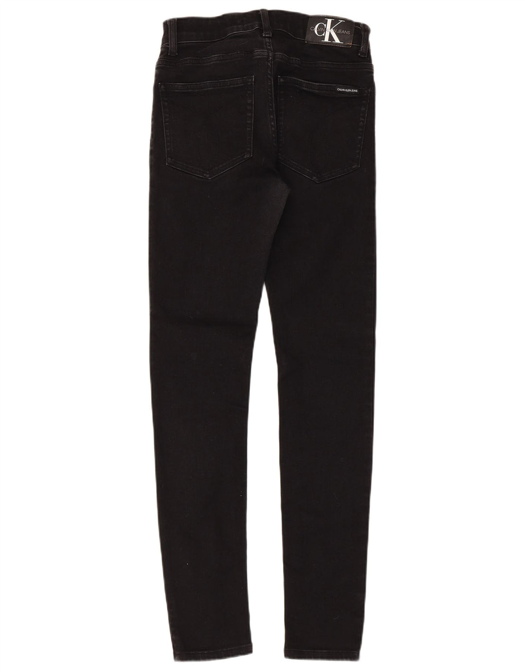 CALVIN KLEIN Blugi skinny pentru baieti 13-14 ani W26 L29 bumbac negru