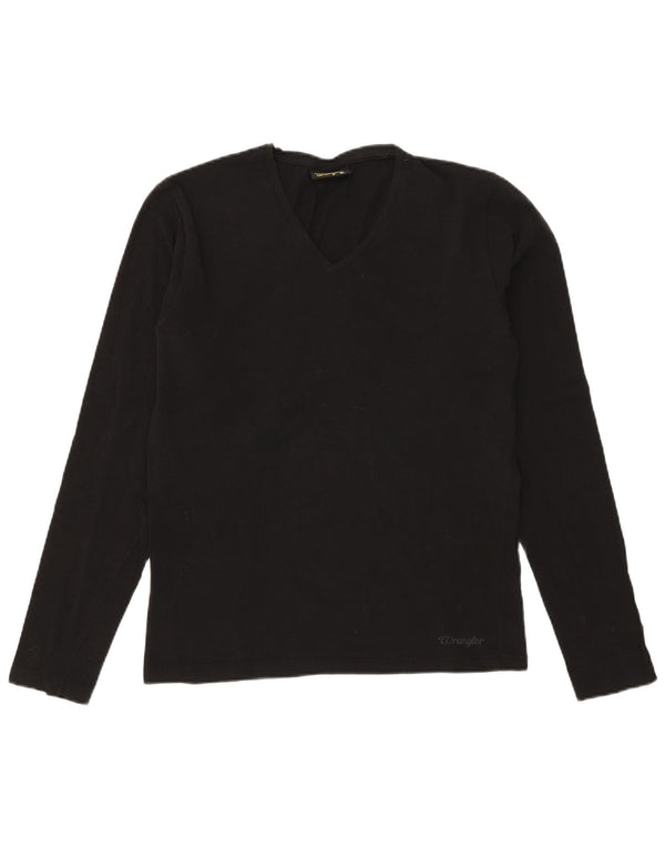 Top pentru femei Wrangler cu mânecă lungă UK 18 XL negru