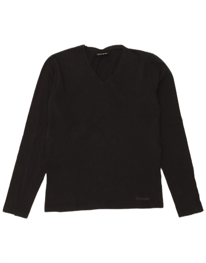 Top pentru femei Wrangler cu mânecă lungă UK 18 XL negru