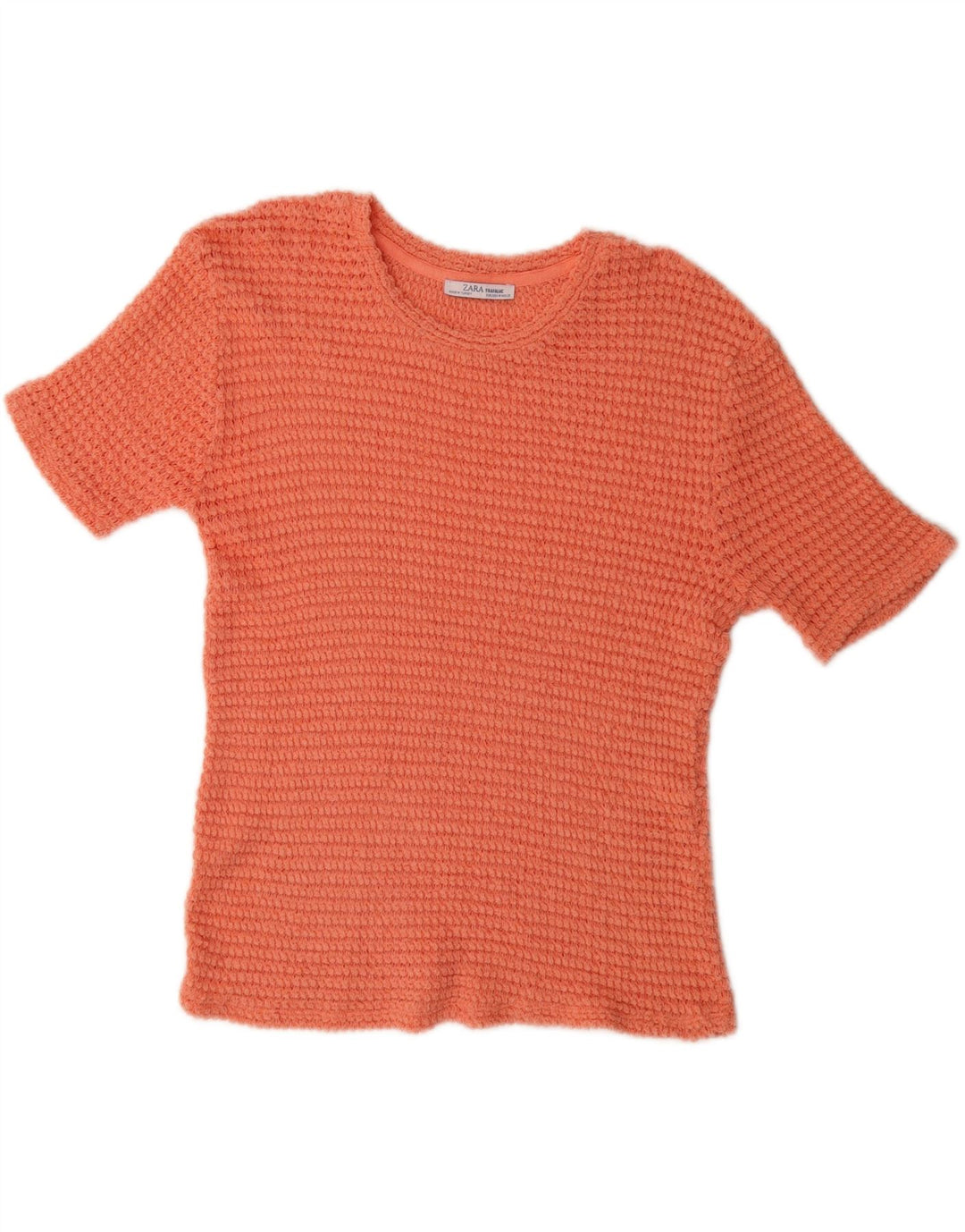 Bluză supradimensionată din tricot Trafaluc pentru femei ZARA UK 14 portocaliu mediu