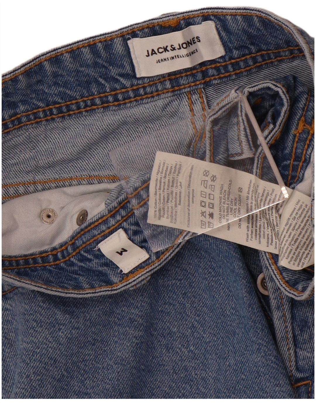 Pantaloni scurți din denim Jack & Jones pentru bărbați, mediu W32, bumbac albastru