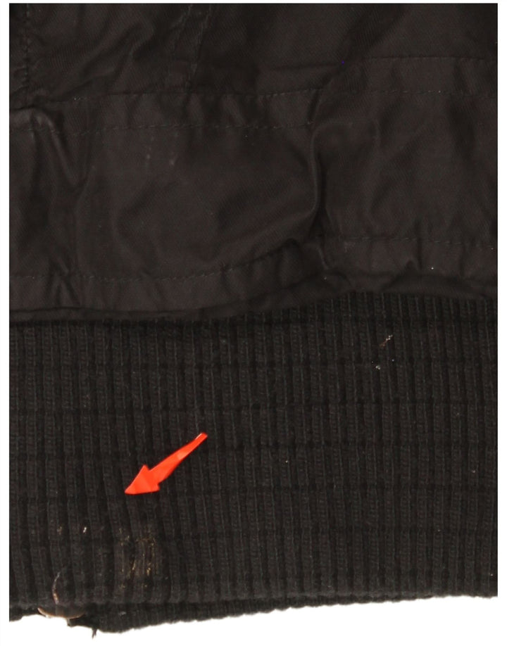 Jachetă parka cu glugă KHUJO pentru femei UK 12 Poliester mediu negru