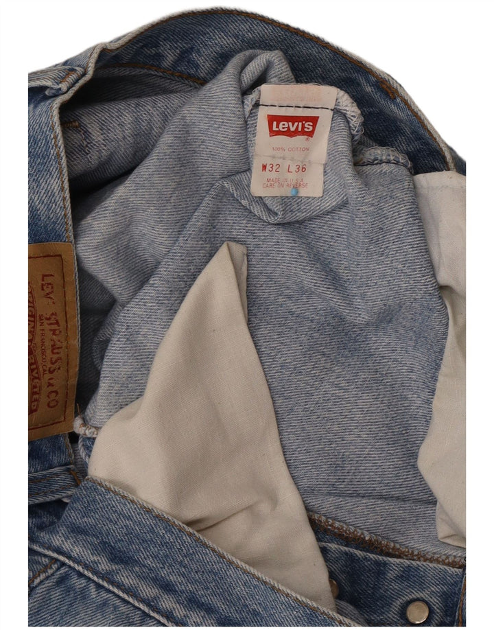 Blugi Levi's 501 Straight pentru bărbați W32 L27 Bumbac albastru