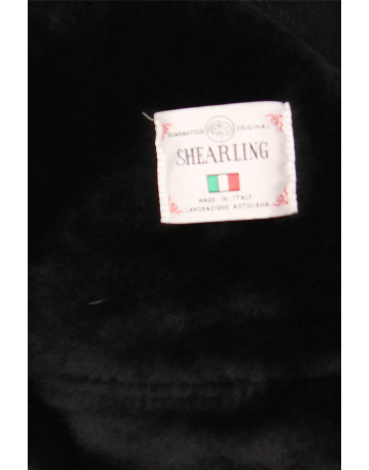 Palton din shearling pentru bărbați Monza IT 52 XL negru