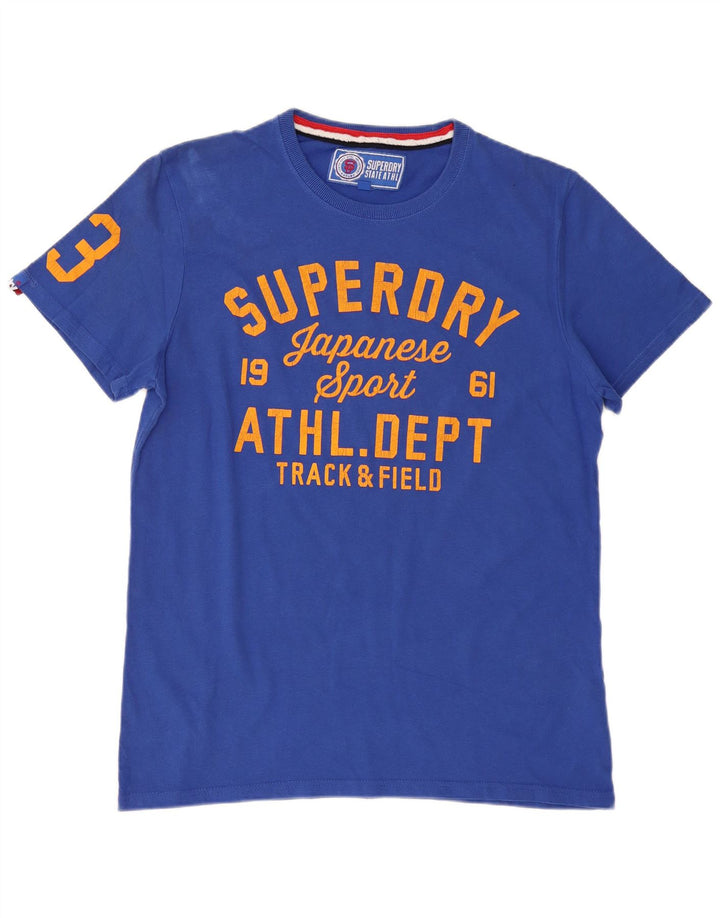 Tricou grafic pentru bărbați SUPERDRY Top 2XL bumbac albastru