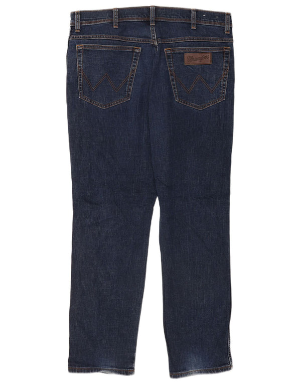 Blugi slim Texas Wrangler pentru bărbați W36 L30 bumbac bleumarin