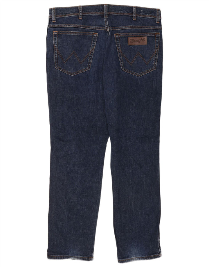 Blugi slim Texas Wrangler pentru bărbați W36 L30 bumbac bleumarin