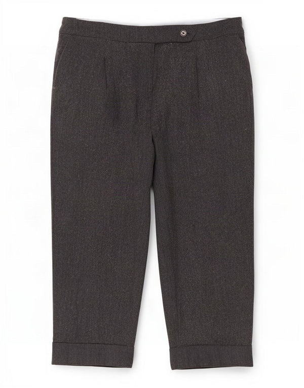 Pantaloni Capri pentru femei Marks & Spencer UK 16 Large W38 L22 Gri Herringbone
