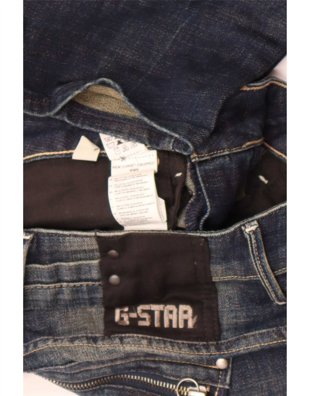 Blugi Capri Super Low pentru femei G-Star W27 L18 Bumbac albastru