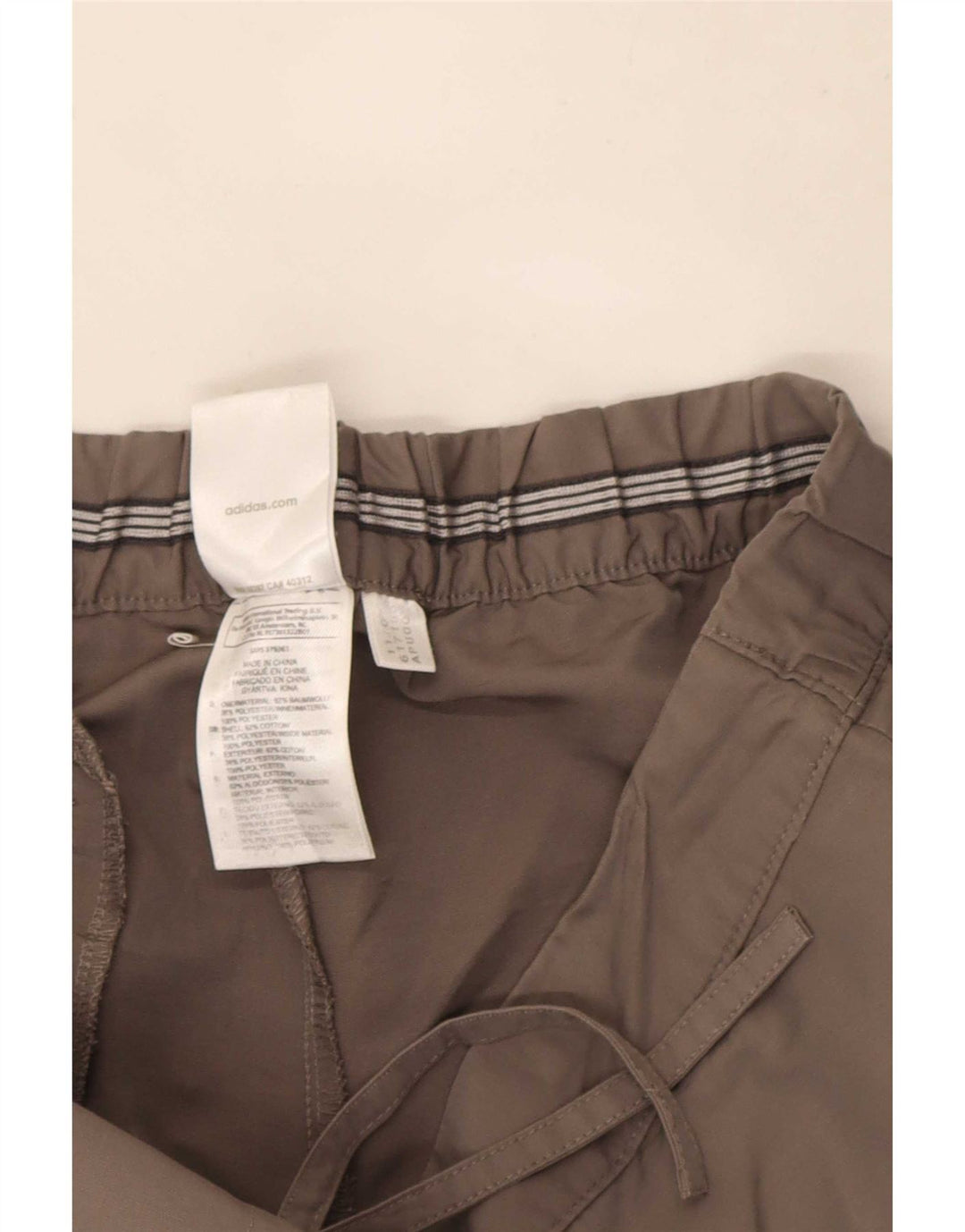 Bermude Adidas pentru femei UK 12 Medium W30 Bumbac gri