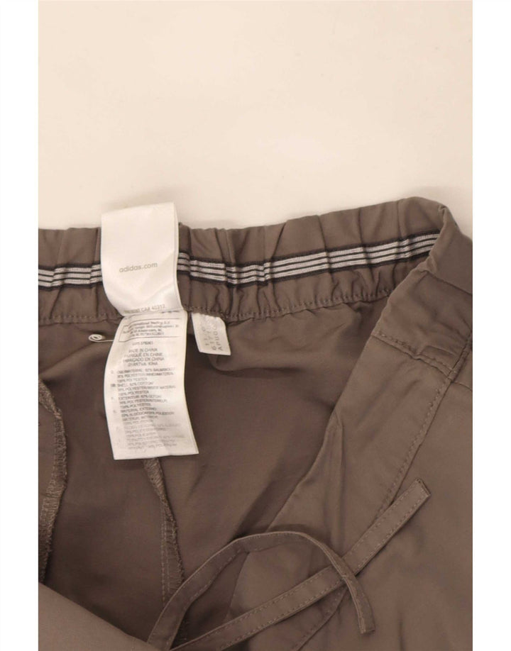 Bermude Adidas pentru femei UK 12 Medium W30 Bumbac gri