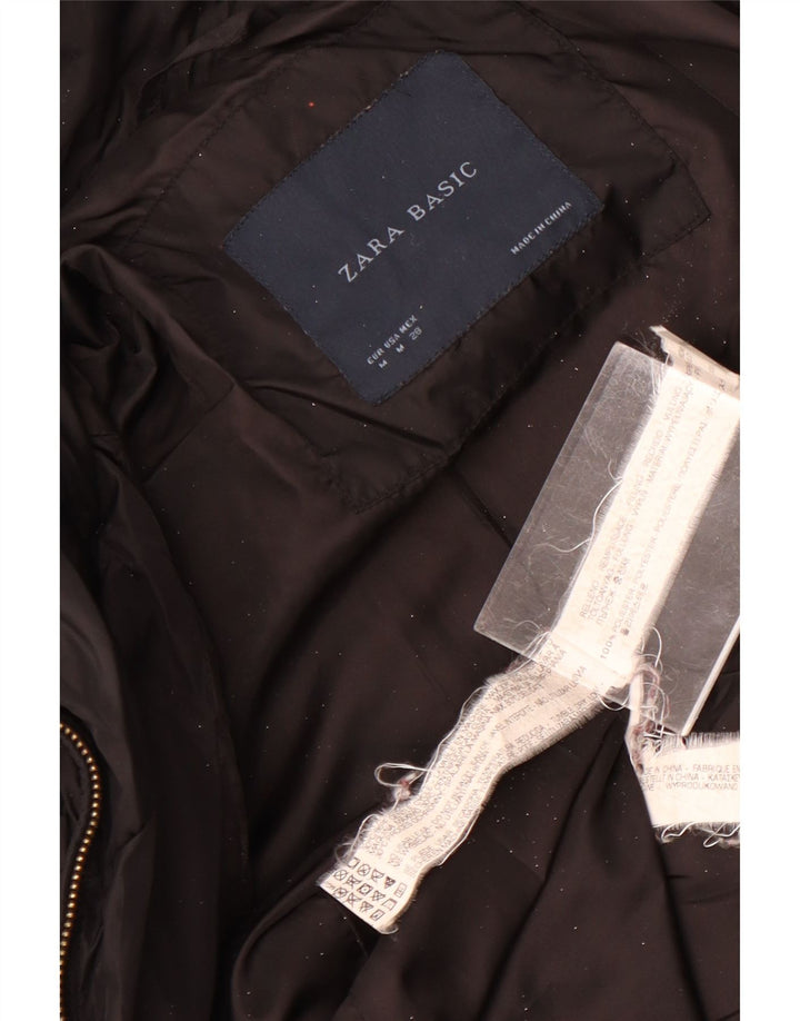 Jachetă căptușită pentru femei Zara UK 14 Poliester mediu negru