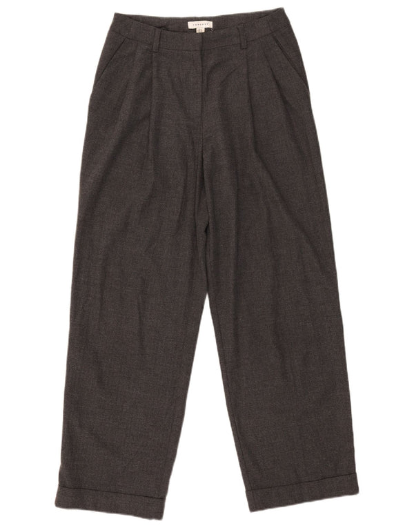 Pantaloni chino pentru femei Topshop UK 6 XS L26 L27 Gri Poliester