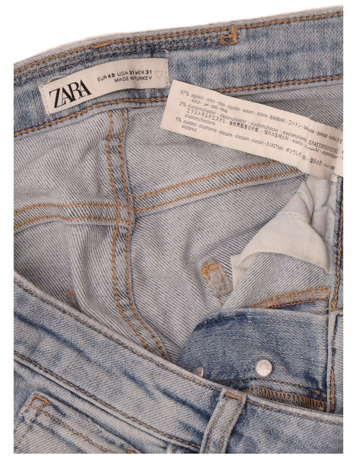 Blugi pentru bărbați slim învechiți Zara EU 40 Medium L31 L30 Bumbac albastru