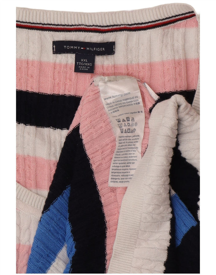 Pulover pentru bărbați Tommy Hilfiger, cu gât de barcă, 2XL, multicolor, clasic