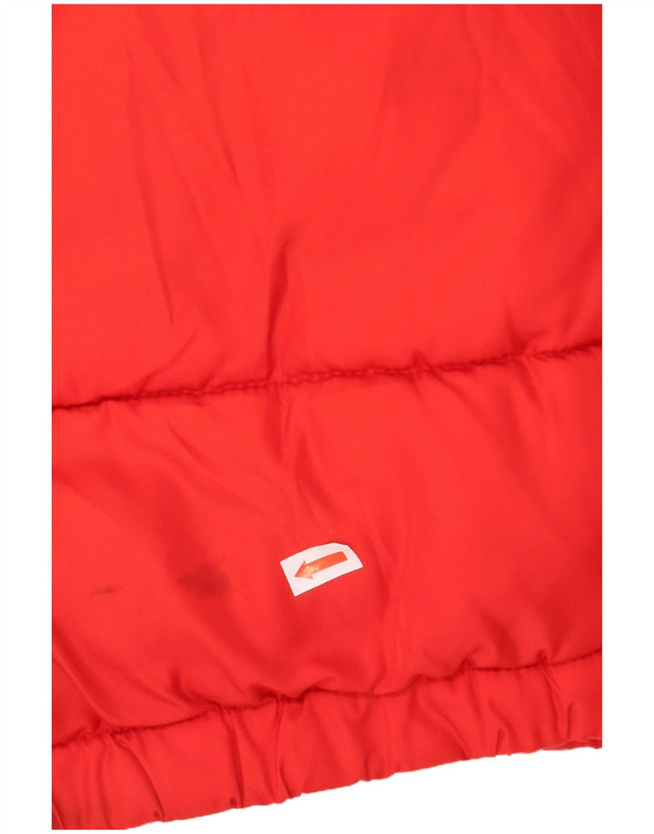 Jachetă căptușită cu glugă grafică FILA pentru bărbați UK 38 Medium Red Colorblock