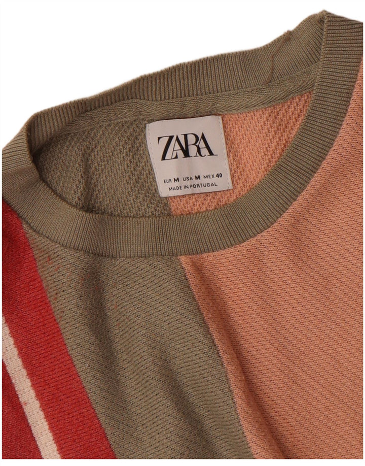 Tricou pentru bărbați Zara Top Mediu Multicolore în dungi