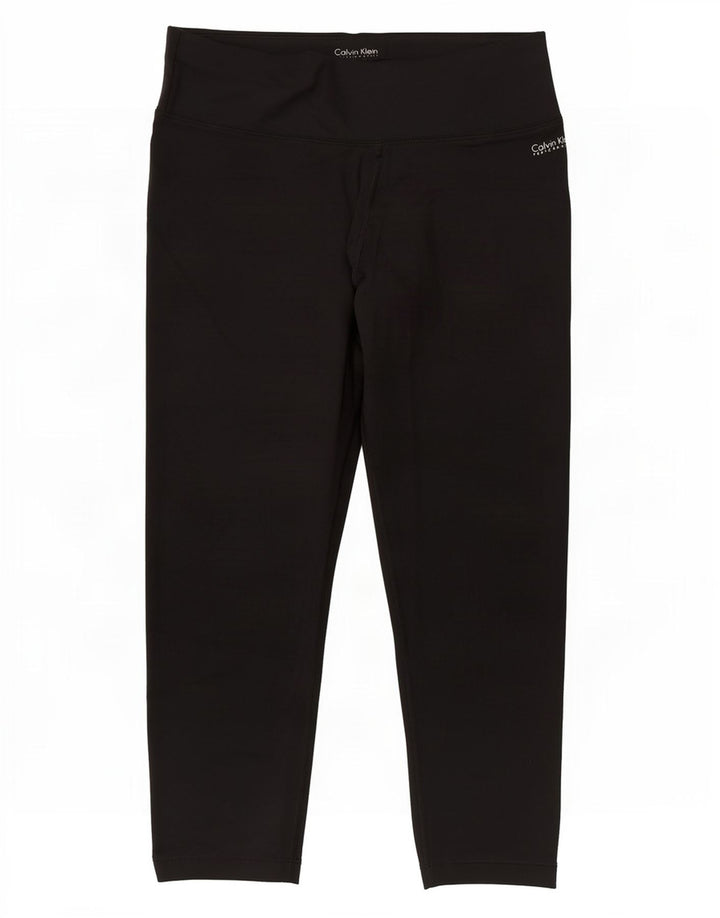 Leggings Capri Calvin Klein pentru femei UK 12 Medium Black