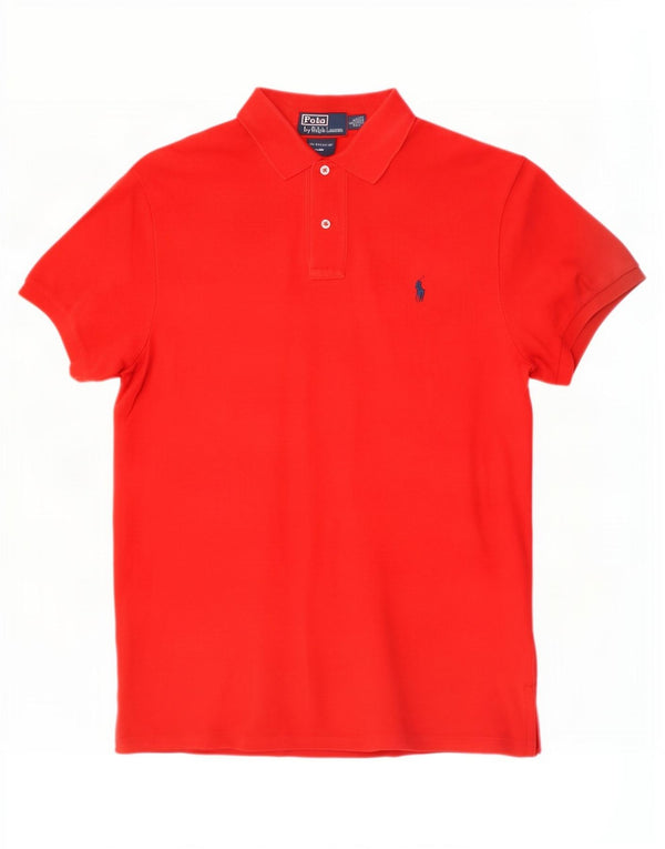 Cămașă polo personalizată Polo Ralph Lauren pentru bărbați, bumbac roșu mare