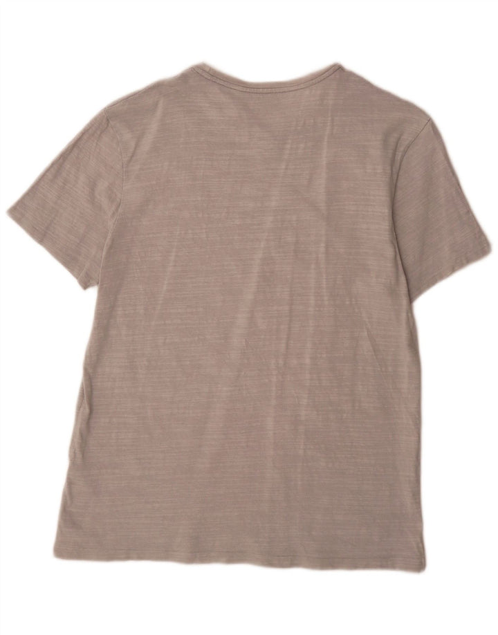 Tricou pentru bărbați All Saints Top mare, gri bumbac cu pete