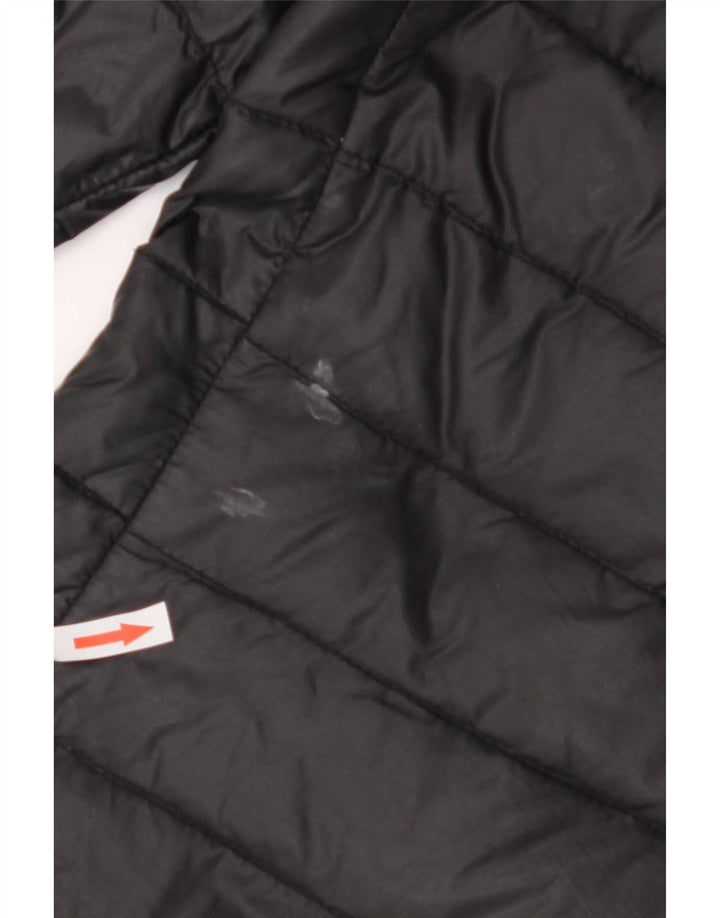 Palton căptușit cu glugă Puffa pentru femei UK 8, mic, negru, nailon