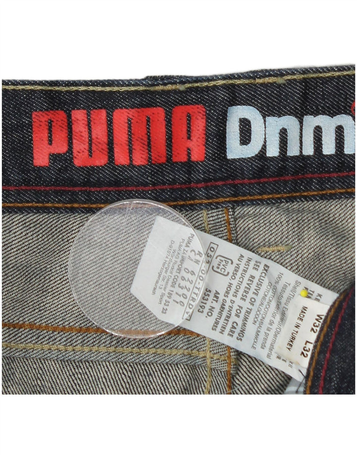 Blugi drepti pentru bărbați Puma W32 L28 Bumbac bleumarin