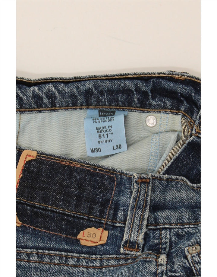 Blugi skinny 511 pentru femei LEVI'S W30 L30 bumbac albastru