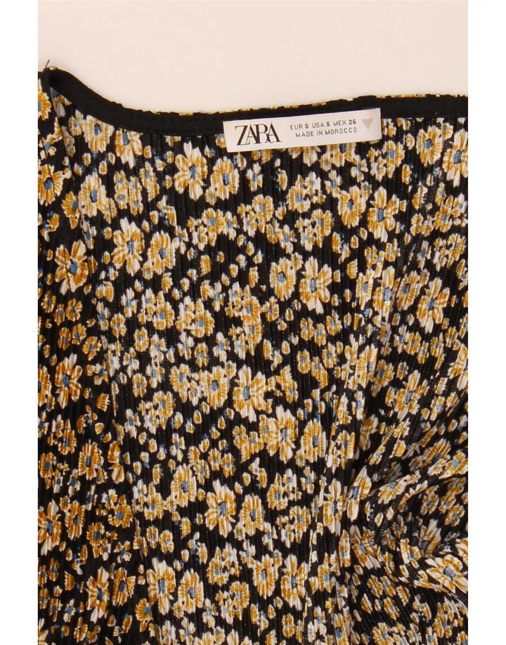 Salopetă pentru femei Zara UK 10 Small Black Floral