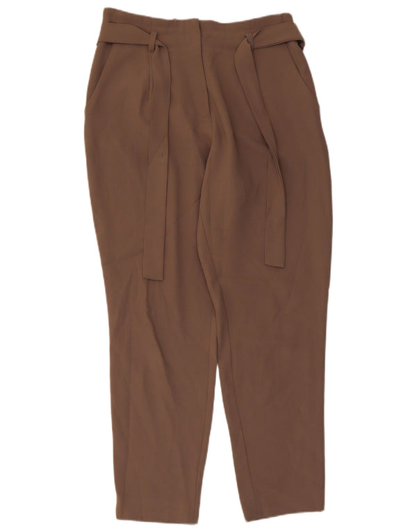 Topshop Pantaloni casual conici pentru femei UK 10 Small W28 L27 Maro Poliester