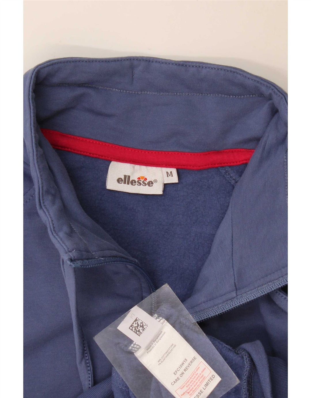 Jachetă de top pentru trening cu grafică Ellesse pentru femei UK 14, bumbac mediu albastru bleumarin