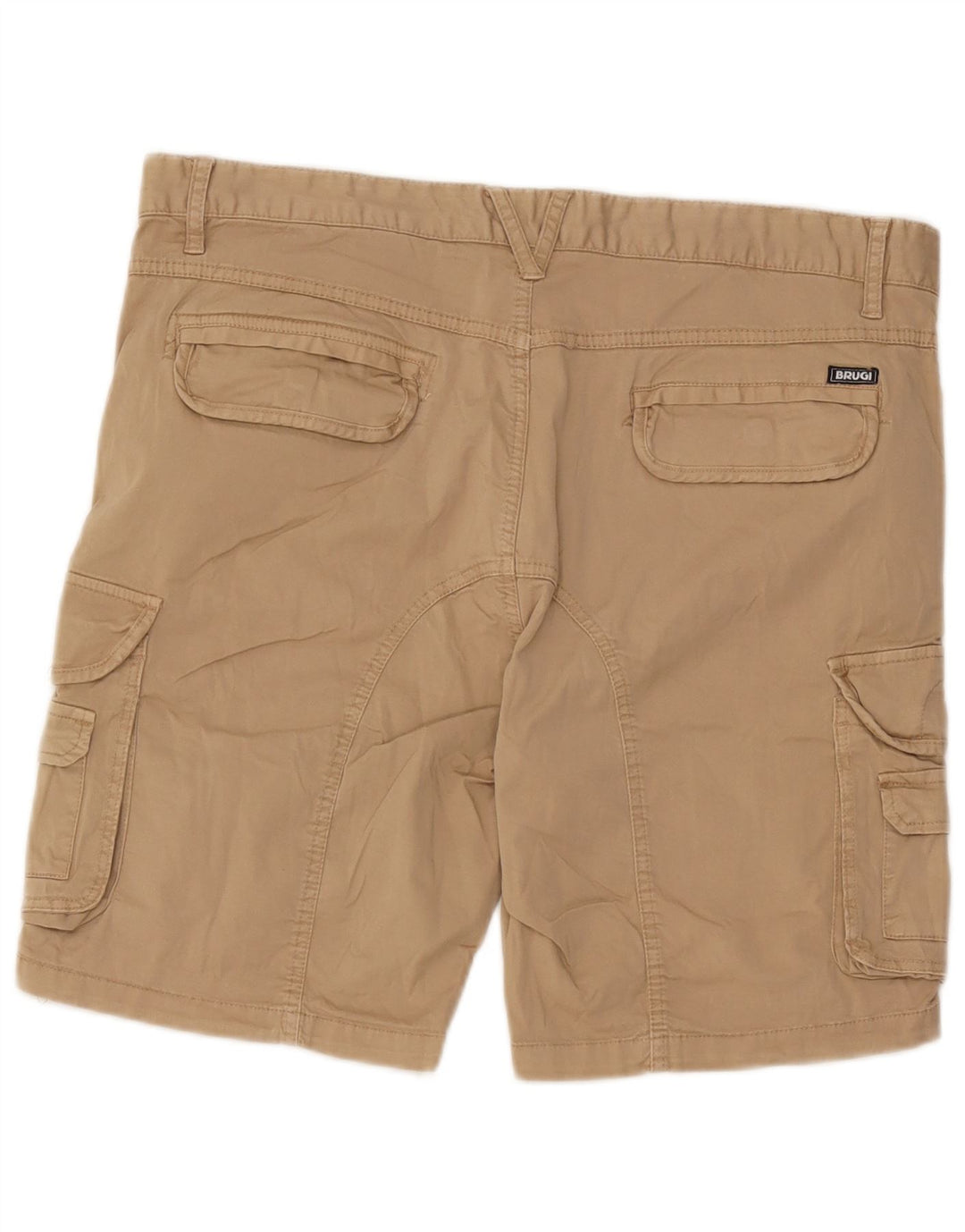 Pantaloni scurți cargo pentru bărbați Brugi W36, mare, bej, bumbac