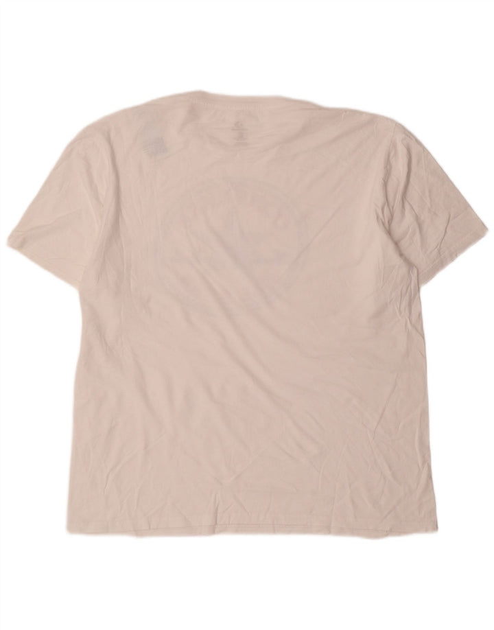 Tricou grafic Converse pentru bărbați Top mare din bumbac alb