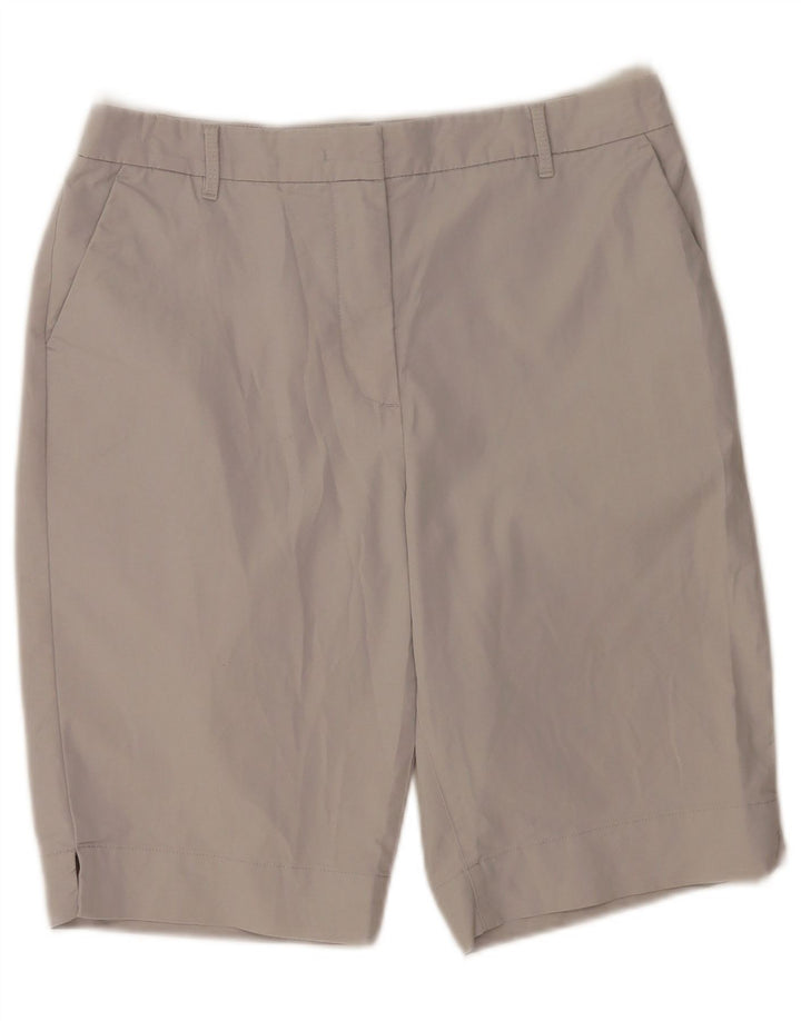Pantaloni scurti chino pentru femei Marks & Spencer UK 12 Medium W30 Bumbac gri