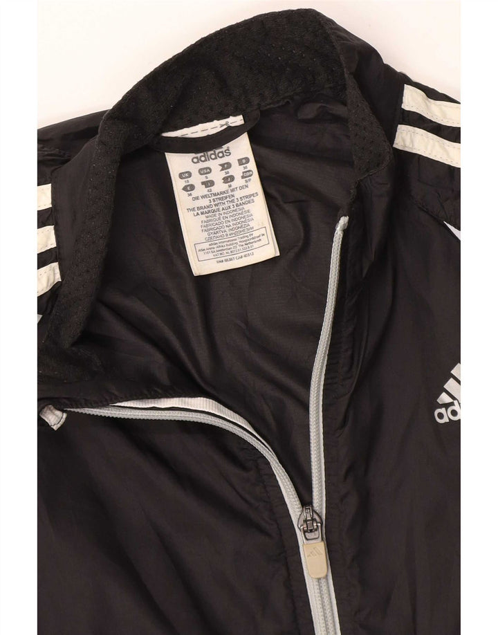 Jachetă de trening Adidas pentru femei UK 10 Small Black Nylon