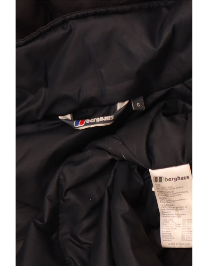 Jachetă de ploaie cu glugă pentru bărbați BERGHAUS UK 36 Nylon negru mic
