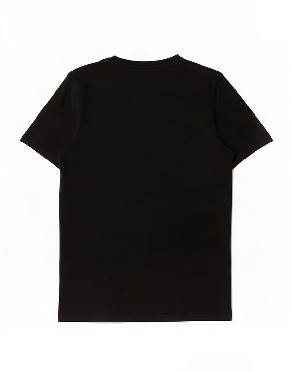Fila Mens T-Shirt Top Medium Black Cotton