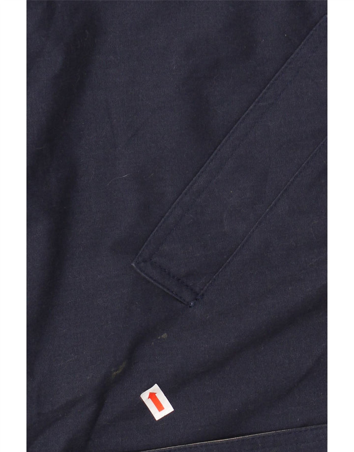 LONDON FOG Jachetă de vânt cu glugă pentru femei UK 16 Mare bleumarin