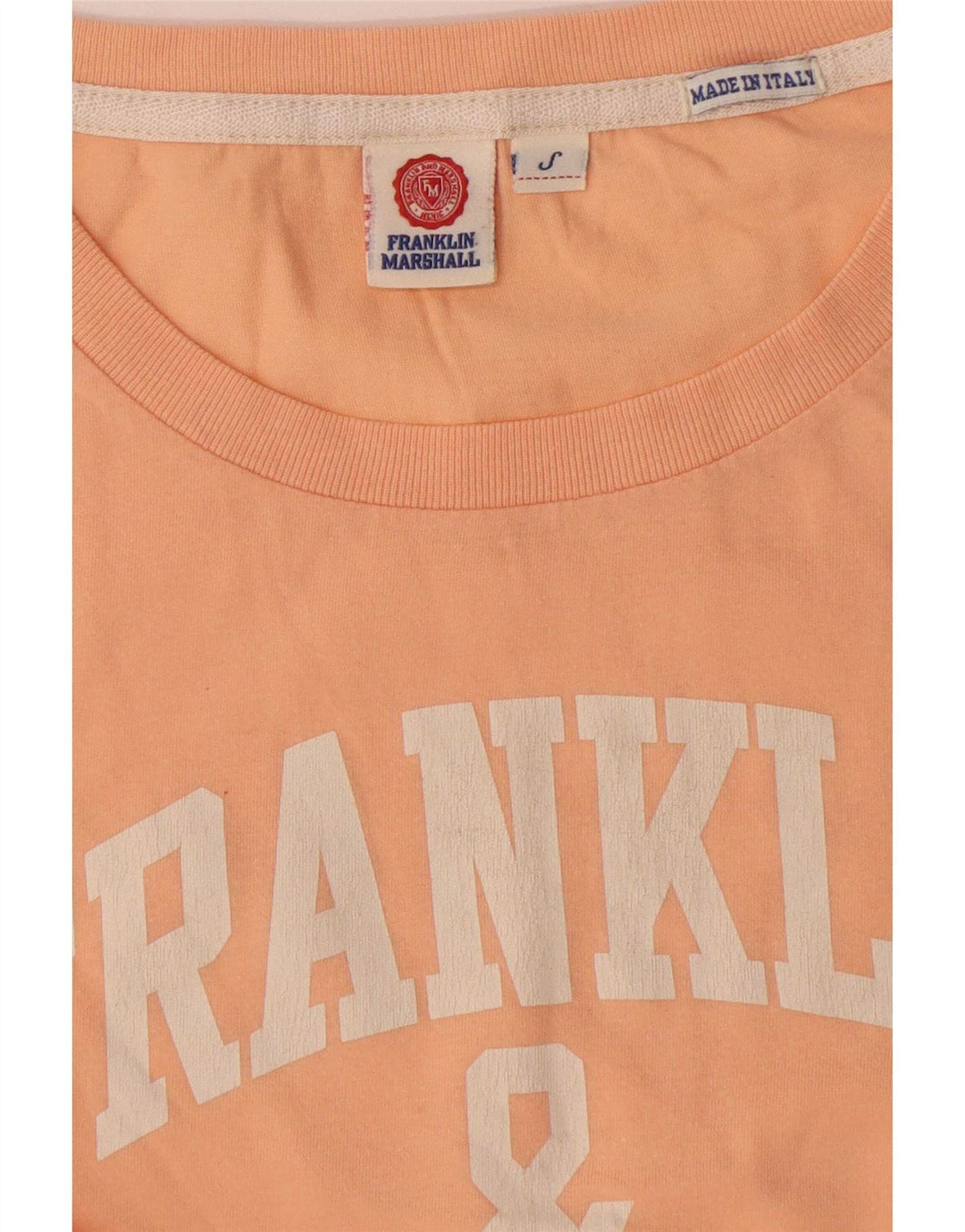 Tricou grafic Franklin Marshall pentru femei Top UK 10 Small Beige
