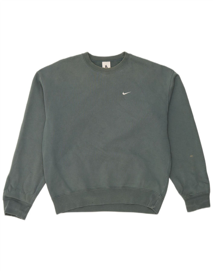 Pulover Nike pentru bărbați din bumbac mic albastru