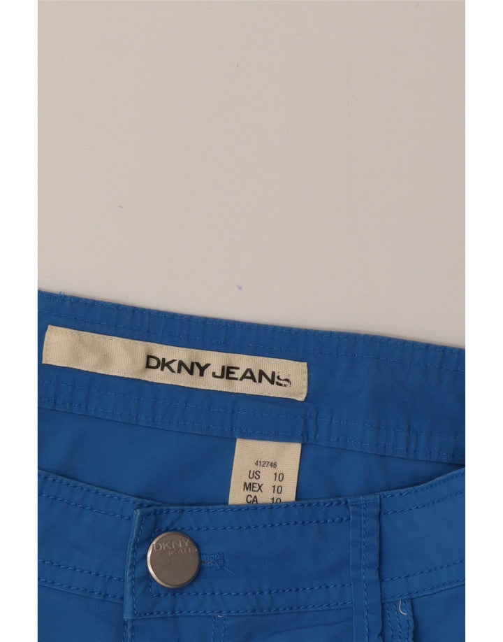 Pantaloni scurți casual pentru femei Dkny US 10 Large W34 Blue Bumbac