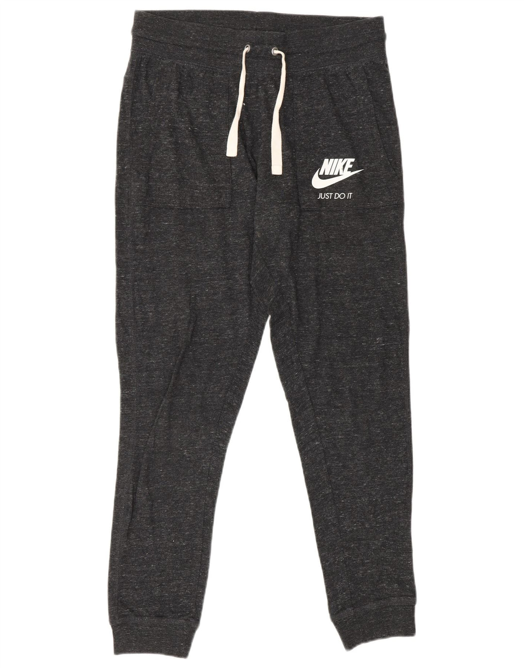 Pantaloni de trening grafic pentru femei NIKE Pantaloni de jogging UK 10 Small Gri Flecked
