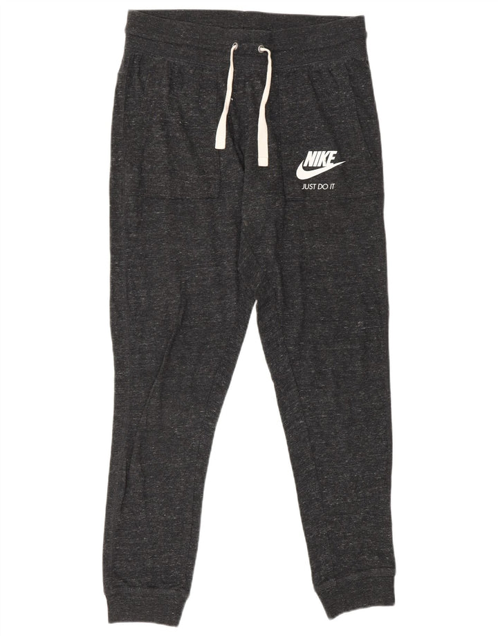 Pantaloni de trening grafic pentru femei NIKE Pantaloni de jogging UK 10 Small Gri Flecked