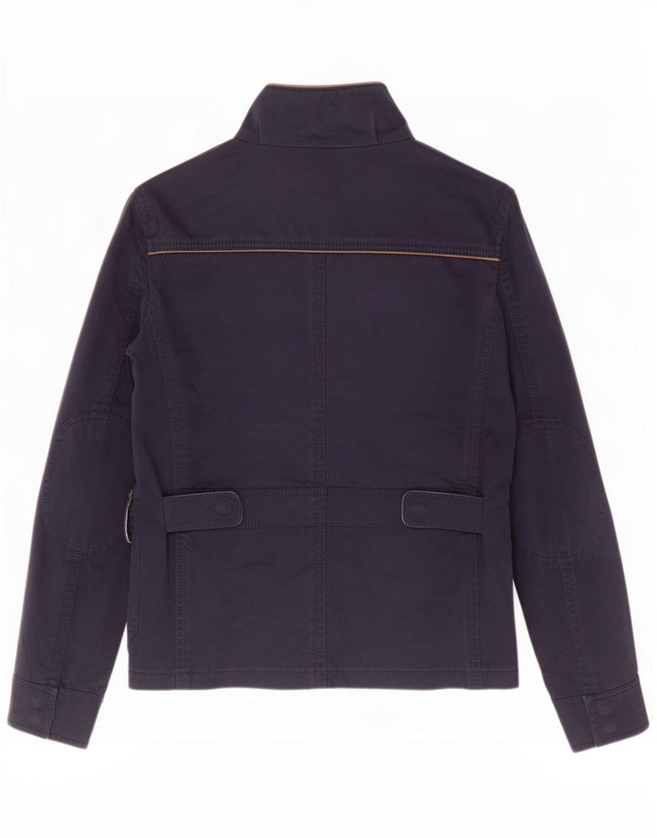 Jachetă Massimo Dutti pentru femei, Marea Britanie 10, bumbac, albastru bleumarin