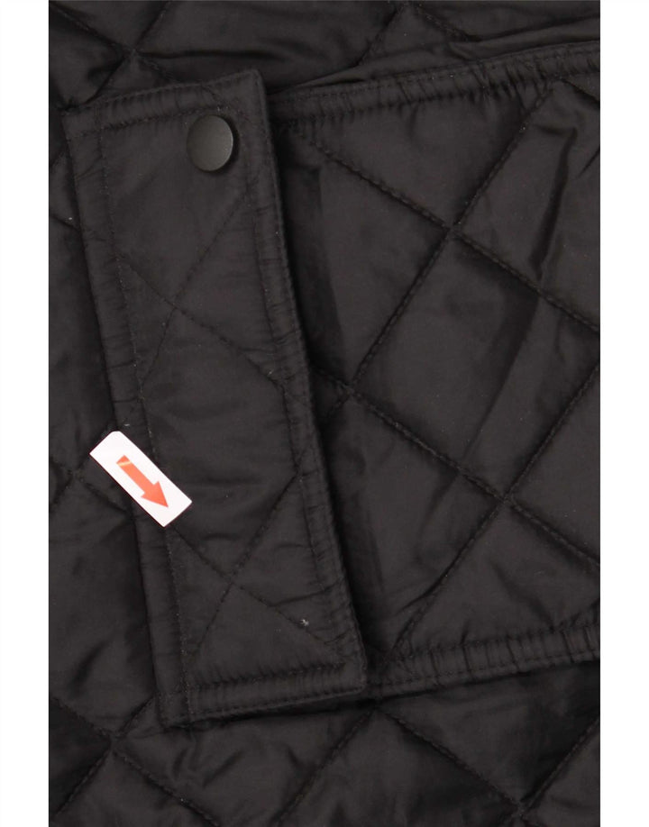 Jachetă matlasată vintage pentru bărbați UK 42 XL Nylon negru